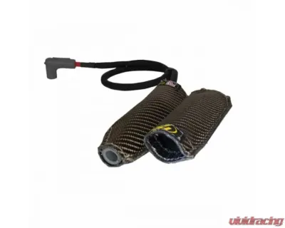 Heatshield Products 90 deg (x2) Stealth Black Pro-Boot Shield Spark Plug Protector - 400150