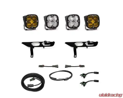 Baja Designs F-150 Fog Pocket Kit SAE Amber/Sport DC W/ Upfitter F-150 2021-2022 - 447698UP