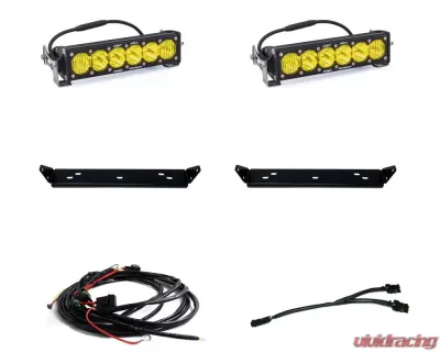 Baja Design Amber 10" Onx6 Driving Combo Behind Grill Kit Ford Raptor 2021-2025 - 448064