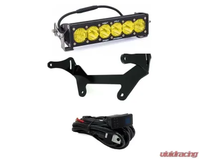 Baja Designs ONX6+ LED 10 Inch Shock Mount Light Bar Kit Amber Can-Am Maverick X3 2017-2023 - 447120