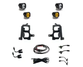 Baja Design Fog Pocket Kits Clear Spot/ Amber Wide Cornering GMC Sierra | 2500HD | 3500HD 2000-2021