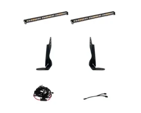 Baja Design Behind Grill Kits Dual S8 30 LED Light Bar GMC Sierra | 2500HD | 3500HD 2000-2021