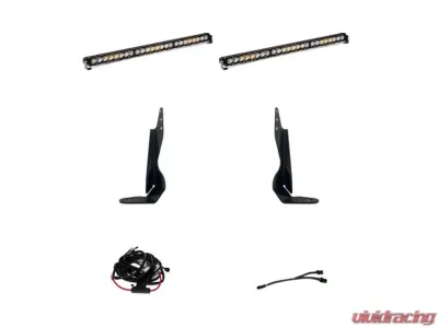 Baja Design Behind Grill Kits Dual S8 30 LED Light Bar GMC Sierra | 2500HD | 3500HD 2000-2021 - 447854