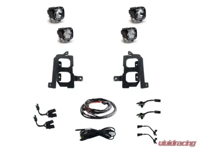 Baja Design Fog Pocket Kits Clear Spot/ Clear Wide Cornering GMC Sierra | 2500HD | 3500HD 2000-2021 - 447855