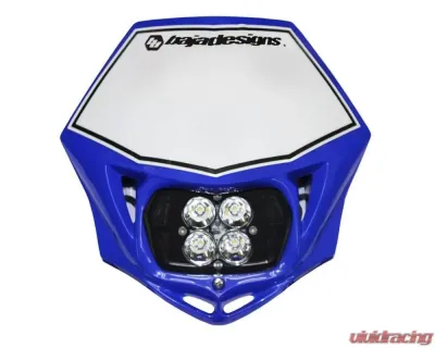 Baja Designs Squadron Pro D/C Motorcycle Headlight LED Race Light w/ Blue Shell - 497001BU