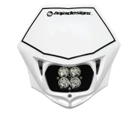 Baja Designs Squadron Pro A/C Motorcycle Headlight LED Race Light w/ White Shell
