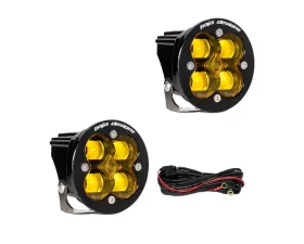 Baja Designs Squadron-R SAE Pair Universal LED Spot Amber