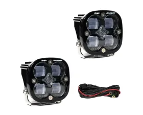 Baja Designs Squadron SAE Pair Universal LED Spot Clear