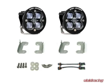 Baja Designs Jeep JK Squadron-R SAE Fog Pocket Light Kit Clear Lens For Standard OE Bumper Jeep Wrangler JK 2007-2009 - 448142