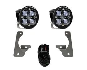 Baja Designs Jeep JK Squadron-R SAE Fog Pocket Light Kit Clear Lens For Premium OE Bumper Jeep Wrangler JK 2007-2009