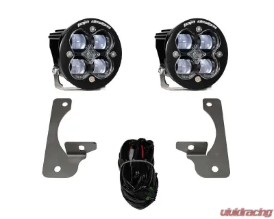 Baja Designs Jeep JK Squadron-R SAE Fog Pocket Light Kit Clear Lens For Premium OE Bumper Jeep Wrangler JK 2007-2009 - 448144