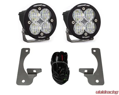 Baja Designs Jeep JK Squadron-R Sport Fog Pocket Light Kit Clear Lens For Premium OE Bumper Jeep Wrangler JK 2007-2009 - 448147
