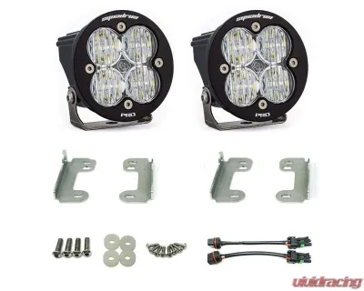 Baja Designs Jeep JK Squadron-R Pro Fog Pocket Light Kit Clear Lens For Standard OE Bumper Jeep Wrangler JK 2007-2009 - 448148