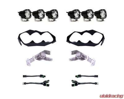 Baja Designs Triple S1 Headlight Kit Can-Am Maverick R 2024+ - 448186