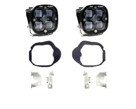 Baja Designs Clear Squadron SAE Fog Pocket Light Kit Mercedes-Benz Sprinter Van 2500 | 3500 2014-2018