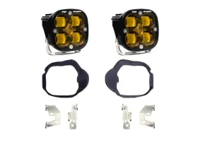 Baja Designs Amber Squadron SAE Fog Pocket Light Kit Mercedes-Benz Sprinter Van 2500 | 3500 2014-2018