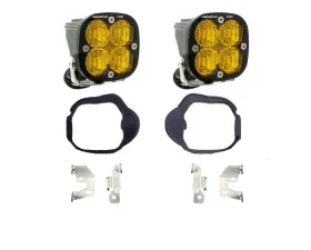 Baja Designs Amber Squadron Pro Fog Pocket Light Kit Mercedes-Benz Sprinter Van 2500 | 3500 2014-2018