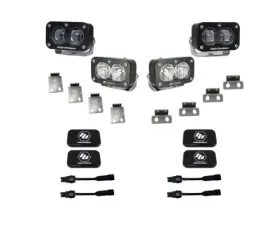 Baja Designs S2 SAE/S2 Clear Sport Fog Pocket Kit Ford Raptor 2021-2025 | Bronco Raprot 2022+