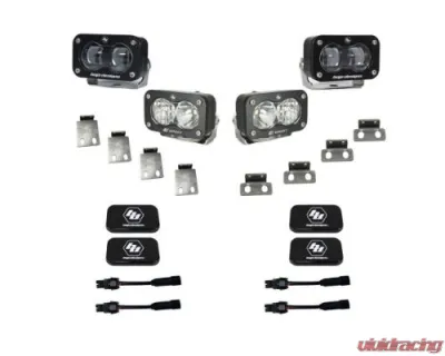 Baja Designs S2 SAE/S2 Clear Sport Fog Pocket Kit Ford Raptor 2021-2025 | Bronco Raprot 2022+ - 448180