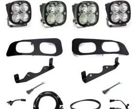 Baja Designs Squadron Sport Sportsmen Dual Fog Pocket Light Kit (Uplifter Wiring) Ford F-250 | 350 Super Duty 2023+