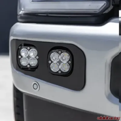 Baja Designs Squadron Sport Sportsmen Dual Fog Pocket Light Kit (Uplifter Wiring) Ford F-250 | 350 Super Duty 2023+ - 448257UP
