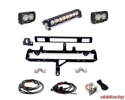 Baja Design Clear Multi Pattern S8 10" Light Bar | S2 Pro TRD Pro Grille Conversion Light Kit Toyota Tacoma 2024+ - 448262
