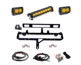 Baja Design Amber Multi Pattern S8 10" Light Bar | S2 Pro TRD Pro Grille Conversion Light Kit Toyota Tacoma 2024+