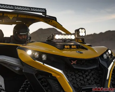 Baja Designs Clear 10" OnX6+ Shock Tower Kit Can-Am Maverick R 2024+ - 448192