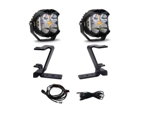 Baja Designs LP4 Driving Combo Clear A-Pillar Light Kit w/ Upfitter Wiring Ford F-250 | F-350 2023+