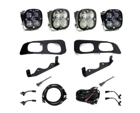 Baja Designs Clear Squadron SAE/Squadron Sport Dual Fog Pocket Light Kit w/ Toggle Wiring Ford F-250 | F-350 2023+