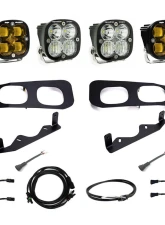 Baja Designs Amber Squadron SAE/Squadron Sport Dual Fog Pocket Light Kit w/ Upfitter Wiring Ford F-250 | F-350 2023+                                     - 448226UP - Image 2