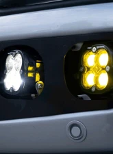 Baja Designs Amber Squadron SAE/Squadron Pro Dual Fog Pocket Light Kit w/ Upfitter Wiring Ford F-250 | F-350 2023+                                     - 448228UP - Image 3