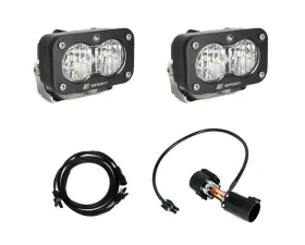 Baja Designs S2 Sport Wide Cornering Clear Dual Reverse Light Kit w/ Trailer Hitch Wiring Ford F-250 | F-350 2023+