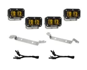 Baja Designs S2 SAE OEM Fog Light Replacement Kit w/ Amber Lens Toyota Tacoma 2024+