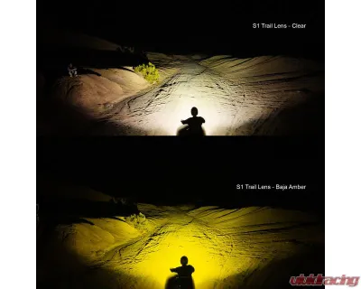 Baja Designs Universal Trail Clear S1 Black LED Auxiliary Light Pod - 38-0002 - 38-0002