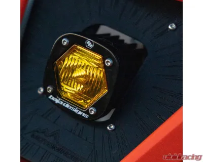 Baja Designs Universal Trail Amber S1 Black LED Auxiliary Light Pod - 38-0012