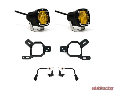 Baja Designs Amber S1 Fog Pocket Kit GMC 2500 | 3500 HD | AT4-X 2024-2025 - 44-7879