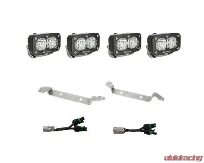 Baja Designs S2 Sport OEM Fog Light Replacement Kit - Clear Wide Cornering for Toyota 4Runner TRD Pro 2025+ - 44-8284