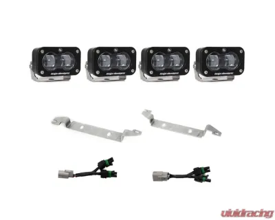 Baja Designs S2 Sport OEM Fog Light Replacement Kit - Clear/SAE Fog for 2025+ Toyota 4Runner TRD Pro - 44-8286