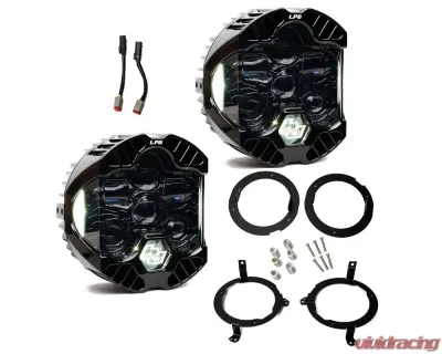 Baja Designs White DOT LP6 LED Headlight Kit Jeep Wrangler | Gladiator 2018-2025 - 44-8309