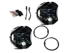 Baja Designs White DOT LP6 LED Headlight Kit Jeep Wrangler JK 2007-2018