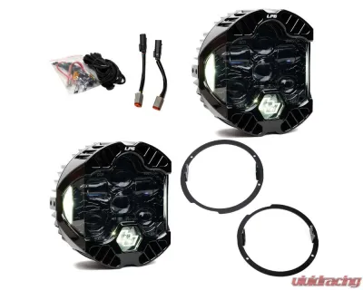 Baja Designs White DOT LP6 LED Headlight Kit Jeep Wrangler JK 2007-2018 - 44-8310