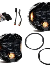Baja Designs Amber DOT LP6 LED Headlight Kit Jeep Wrangler JK 2007-2018                                     - 44-8311 - Image 3