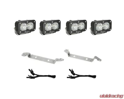 Baja Design Clear Wide Cornering S2 Sport OEM Fog Light Replacement Kit Toyota 4Runner 2025+ - 44-8280