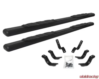 Go Rhino 5" Textured Black 1000 Series Side Steps w/Mounting Brackets Toyota Tundra Double Cab 2022-2024 - 105443580T