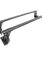 Go Rhino Textured Black XRS Cross Bars Truck Bed Rail Kit w/o Tonneau Covers Ram | Chevrolet | GMC 2007-2024                                     - 5935001T - Image 6