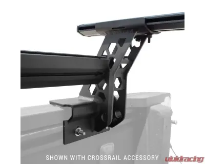Go Rhino Textured Black XRS Cross Bars Truck Bed Rail Kit w/o Tonneau Covers Ram | Chevrolet | GMC 2007-2024 - 5935001T