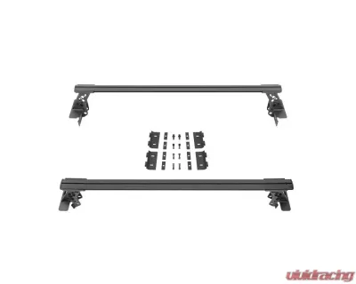 Go Rhino Textured Black XRS Cross Bars Truck Bed Rail Kit w/o Tonneau Covers Ram | Chevrolet | GMC 2007-2024 - 5935001T