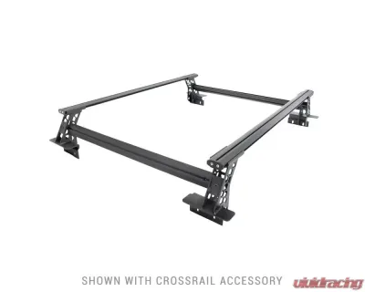 Go Rhino Textured Black XRS Cross Bars Truck Bed Rail Kit w/o Tonneau Covers Ram | Chevrolet | GMC 2007-2024 - 5935001T