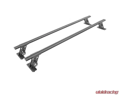Go Rhino Textured Black XRS Cross Bars Truck Bed Rail Kit w/Tonneau Cover T-Tracks Ram | Jeep | Chevrolet 2006-2024 - 5935015T